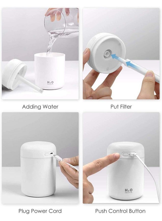 SELLER ZONE Humidifiers with Colorful Light for Room, Bedroom, Office, Car (Pink)300ml milliliter - Image 4