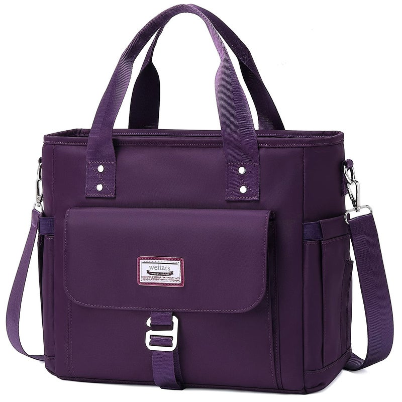 Weitars Lunch Bag for Women WorkInsulated Lunch Box Extra Large Lunch Tote BagWideOpen Tote Cooler Bag With Removable Shoulder Strap with Side PocketLunchbag For Picnic Hiking Beach