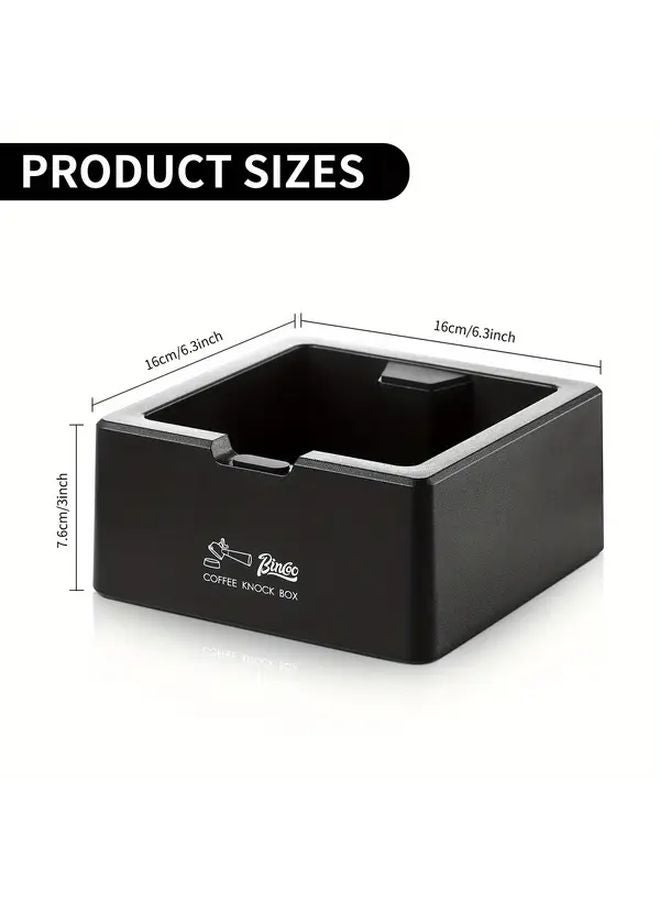 Grey Coffee Knock Box Set With Non Slip Silicone And Absorbent Waffle Towel - Image 5