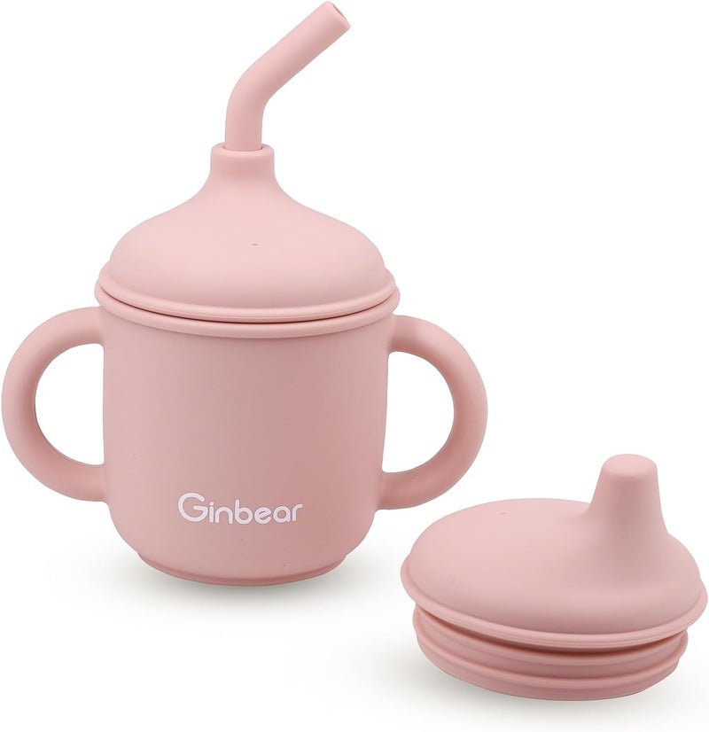 Ginbear 2-in-1 Sip-N-Straw Baby Cup - Image 1