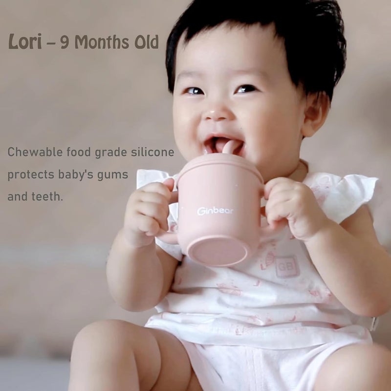 Ginbear 2-in-1 Sip-N-Straw Baby Cup - Image 5