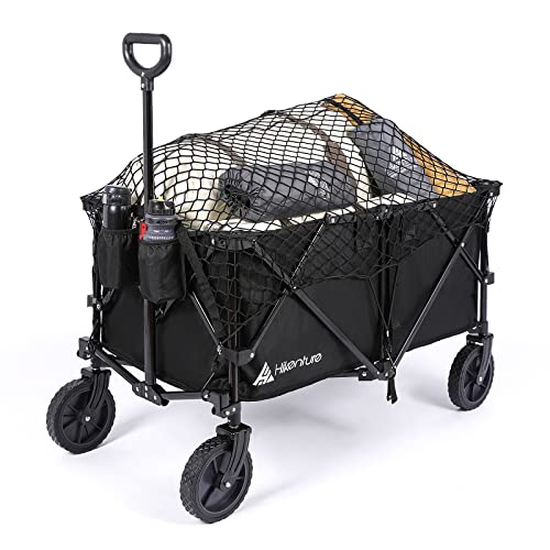 Hikenture Cargo Net for Folding Wagon - Anti-Falling Nylon Cover With 6 Hooks - Image 3