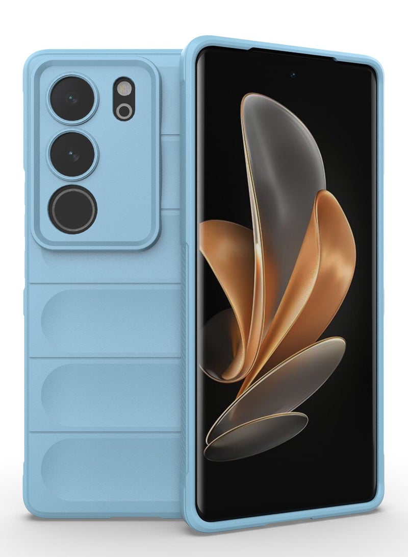 Phone case cover Magic Shield TPU + Silicone Shockproof Phone Case For Vivo V29 / S17 Pro (Light Blue)