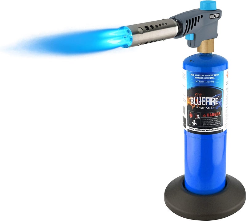 MR. Torch BLUEFIRE Propane MAPP MAP Pro Handheld Torch Gas Cylinder Bottle Stand Base, USA Standard Fuel Gas Bottle Stabilizer, Great Accessory for Portable Gas Welding Torches, Gas Canister not Included - Image 5
