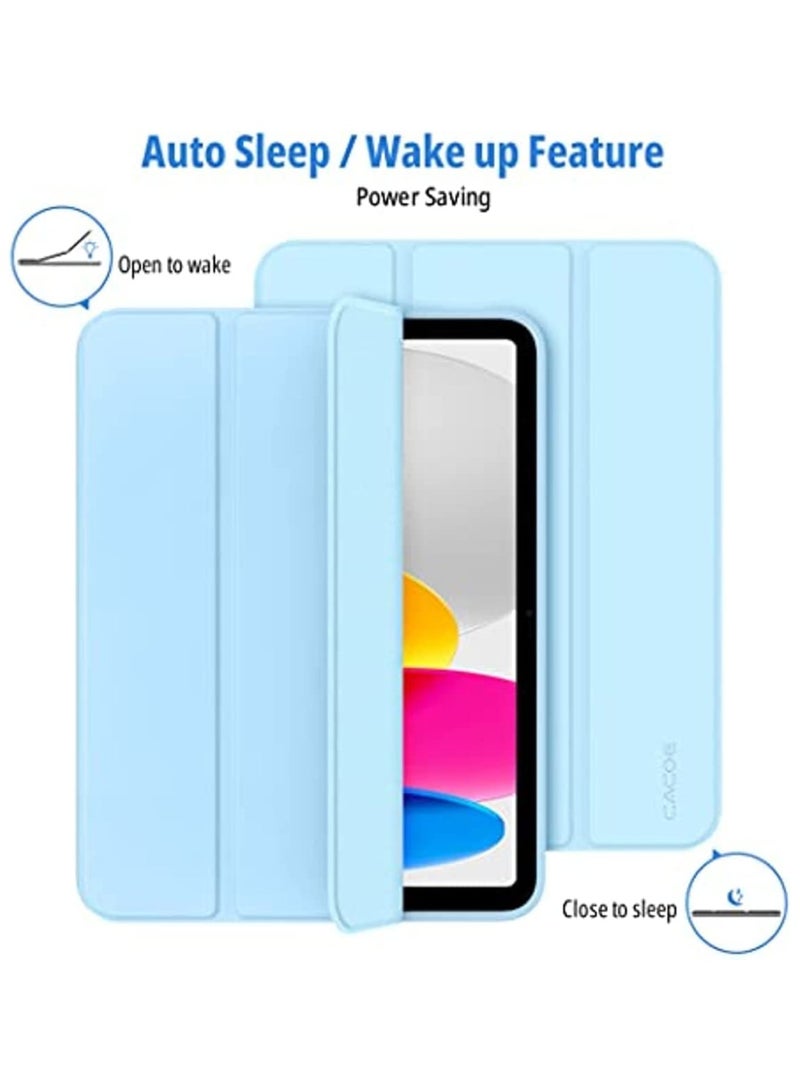 Case for iPad 10th Generation with Pencil Holder 2022 10th Gen Cover with Pen Holder iPad Protective Smart Stand Case for iPad 10 Generation - Image 3