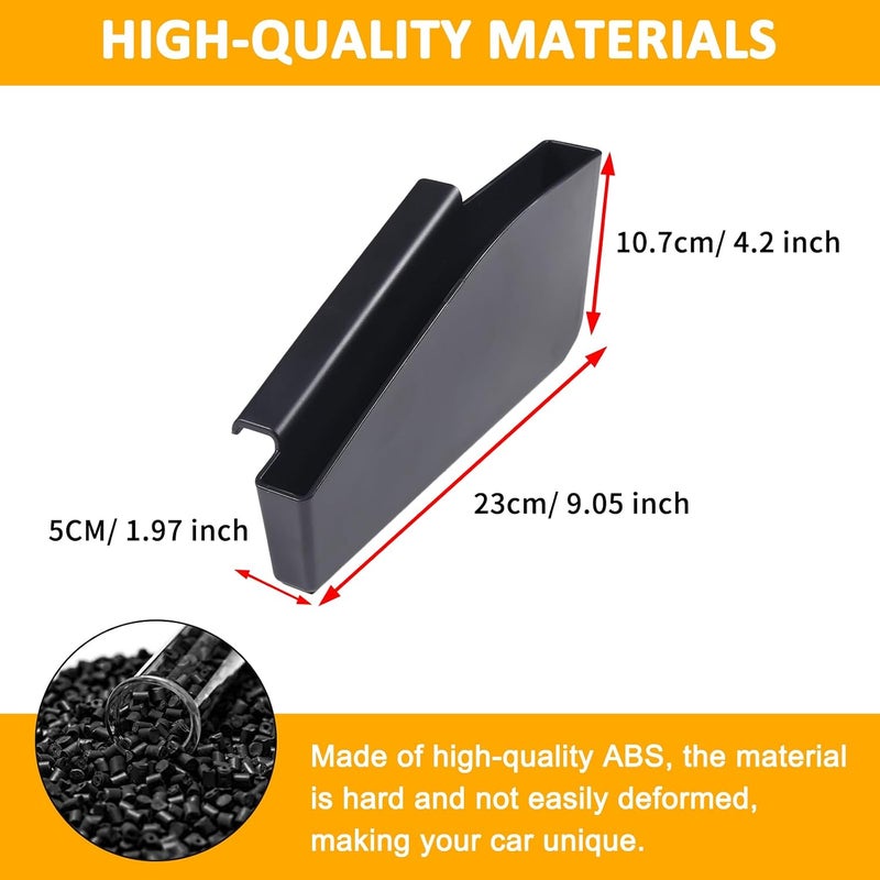 Daeiclru Gear Shift Storage Box Compatible with Ford Maverick 2022 2023, Center Console Driver's Hanging Storage Box Interior Accessories ABS Black - Image 4