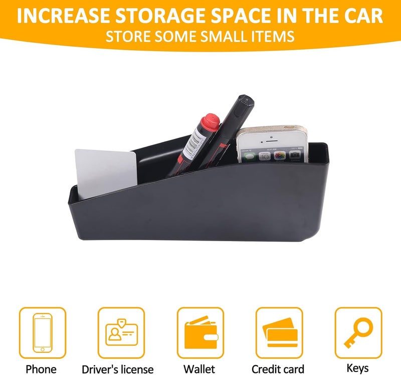 Daeiclru Gear Shift Storage Box Compatible with Ford Maverick 2022 2023, Center Console Driver's Hanging Storage Box Interior Accessories ABS Black - Image 3
