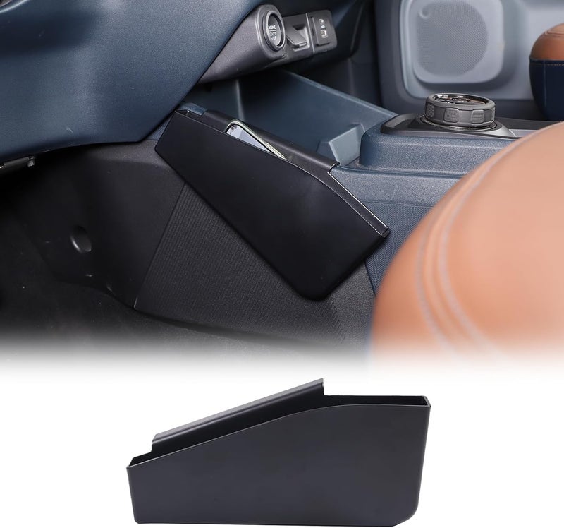 Daeiclru Gear Shift Storage Box Compatible with Ford Maverick 2022 2023, Center Console Driver's Hanging Storage Box Interior Accessories ABS Black - Image 1
