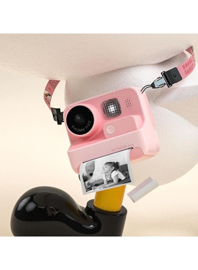 بيكوسيسي كاميرا رقمية مع طباعة - كاميرا سيلفي للأطفال فيديو 1080 بكسل كاميرا رقمية للأطفال مع صور بفاصل زمني، وتسجيل متتابع، وتسجيل متكرر | كاميرا لعبة تعليمية A/R - Image 5