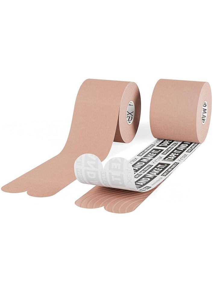 Kintex German PreCut Kinesiology Sports Tape - Muscle Support and Recovery, Waterproof, Breathable 20 Strips (25 cm x 5 cm) per Roll- Beige - pzsku/Z36286CAF1126D80237F2Z/45/_/1721659314/768c9cdc-9acf-45f7-883e-f9437d9cd441