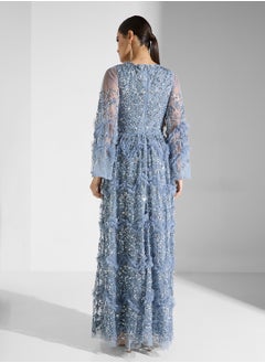 Maya Embellished Rudffled Maxi Dress  - Image 2
