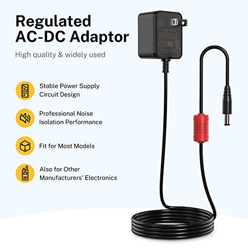 Donner DPA-100 Guitar Pedal Power Supply Adapter 9V DC 1A Tip Negative 5 Way Daisy Chain Cables for Effect Pedal - Image 2
