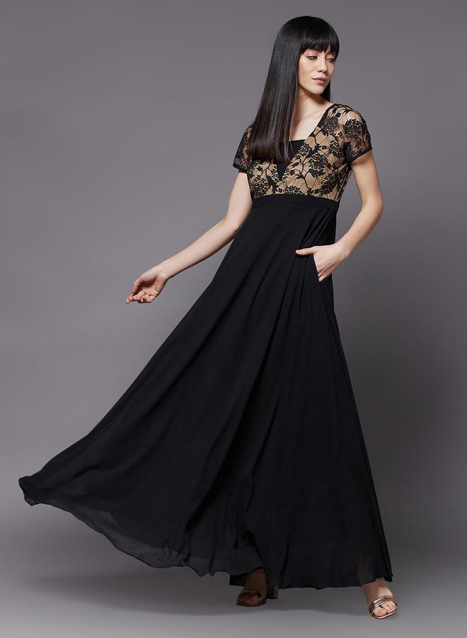 Miss Chase Lace Bodice Maxi Dress - Image 1