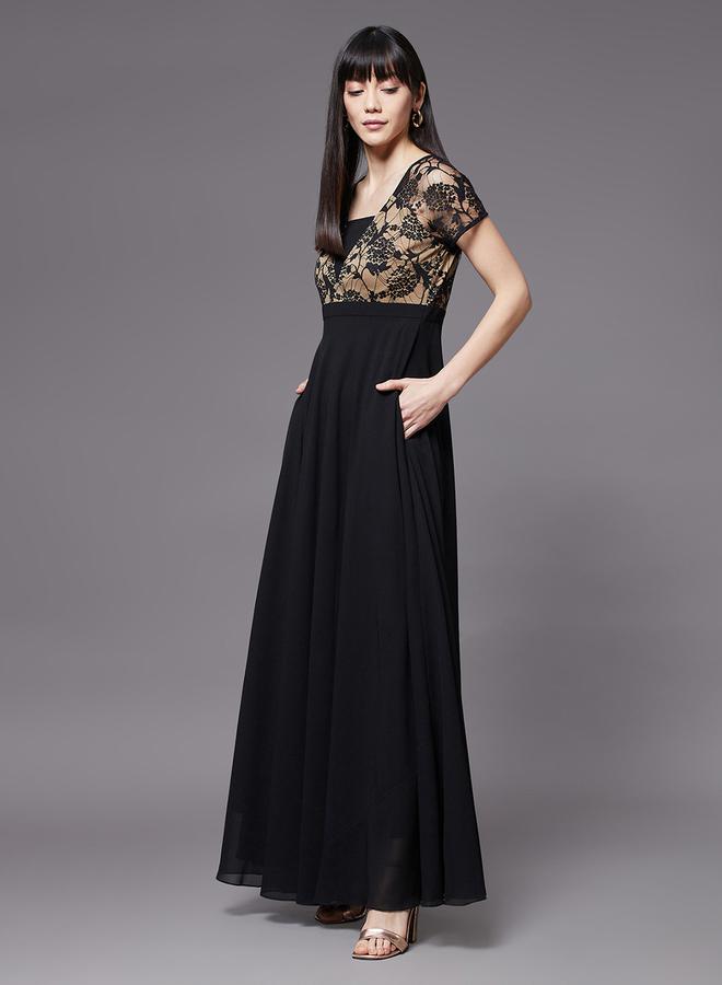 Miss Chase Lace Bodice Maxi Dress - Image 3