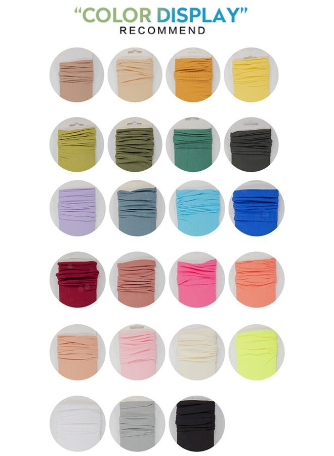 ZCM-HAPPY 22 Pairs of Multicolor Women's Mid-Tube Socks - Solid Color Ice Socks Best for Spring Summer - Image 2
