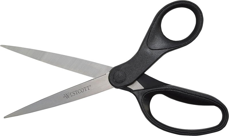 Westcott Westcott 16451 8Inch KleenEarth Recycled Scissors For Office and Home Black - Image 3