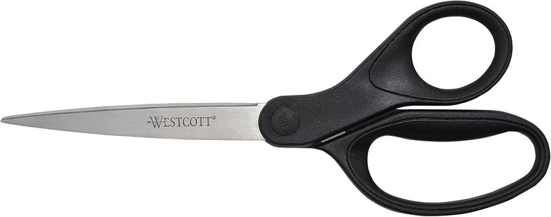 Westcott Westcott 16451 8Inch KleenEarth Recycled Scissors For Office and Home Black - Image 1