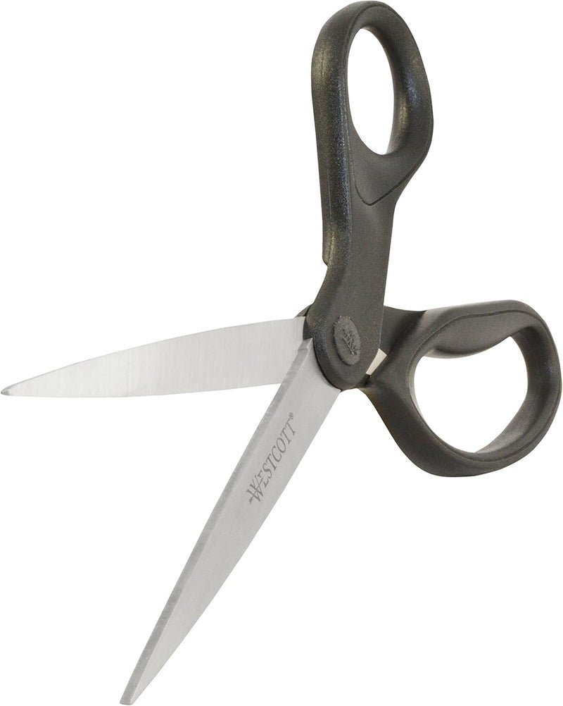Westcott Westcott 16451 8Inch KleenEarth Recycled Scissors For Office and Home Black - Image 4