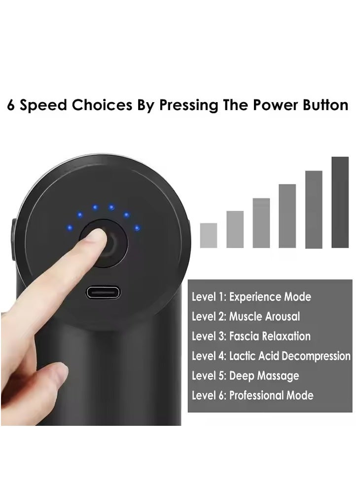 XINNUO - Deep Tissue Massage Gun – 6-Speed Percussion Massager for Muscle Pain Relief & Recovery, Rechargeable & Portable - Image 1