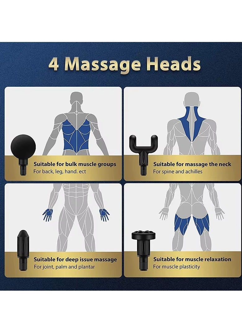 XINNUO - Deep Tissue Massage Gun – 6-Speed Percussion Massager for Muscle Pain Relief & Recovery, Rechargeable & Portable - Image 1