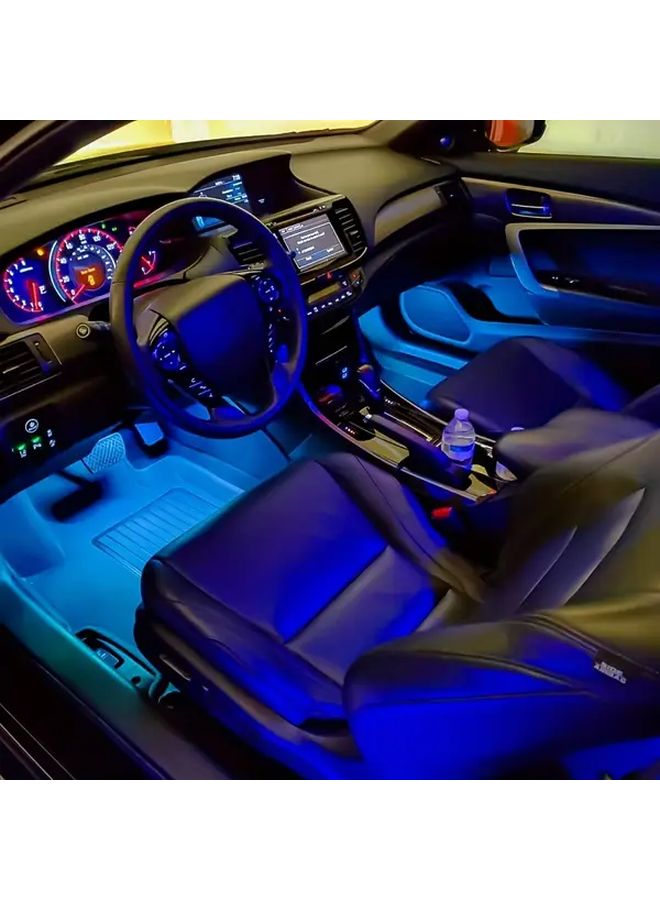 Black Colorful Ambient LED Light Strips For Car Interior Home Room Holiday Decoration - Image 2