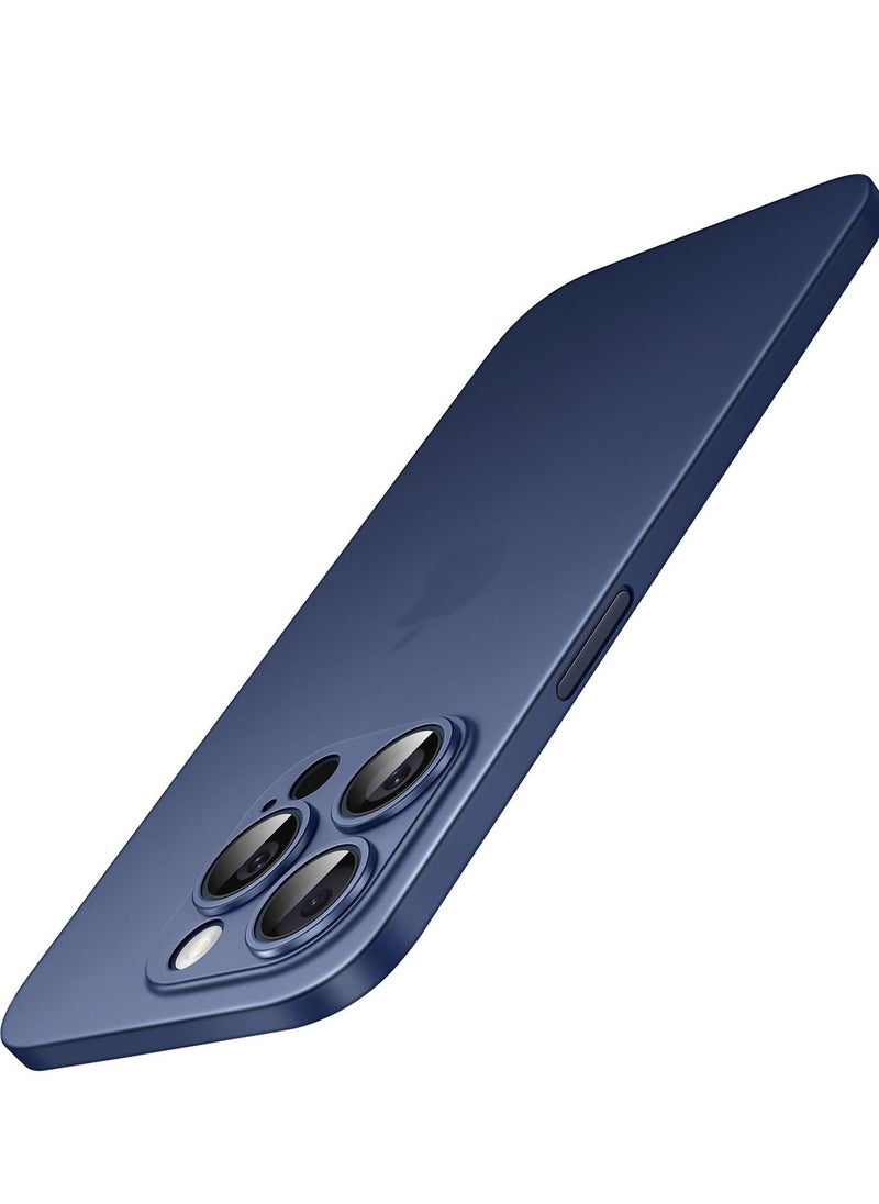 ELTRAZONE Ultra Slim Case for iPhone 15 Pro 6.1-Inch – 0.35mm Thin, Camera Lens Cover Full Protection, Lightweight Matte Finish PP Hard Minimalist Case, Supports Wireless Charging (Blue Titanium) - Image 1
