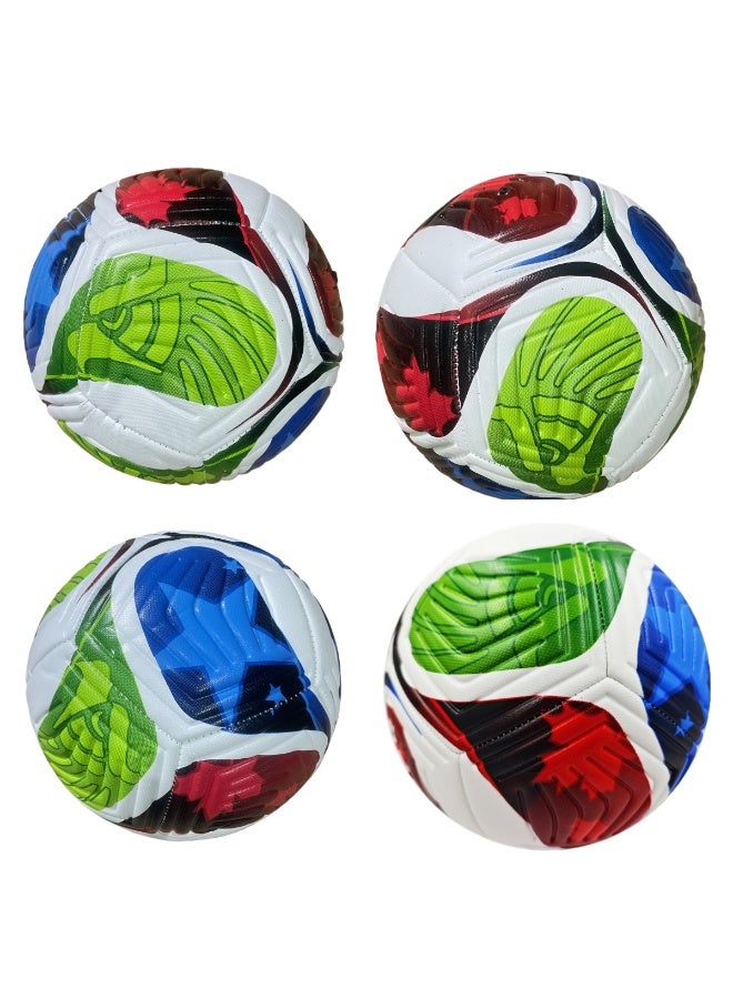 Soccer Ball Size 5, Training Soccer Football for Indoor Outdoor Training, Soccer Match Ball for Playground Players Youth Competition Test - Image 2