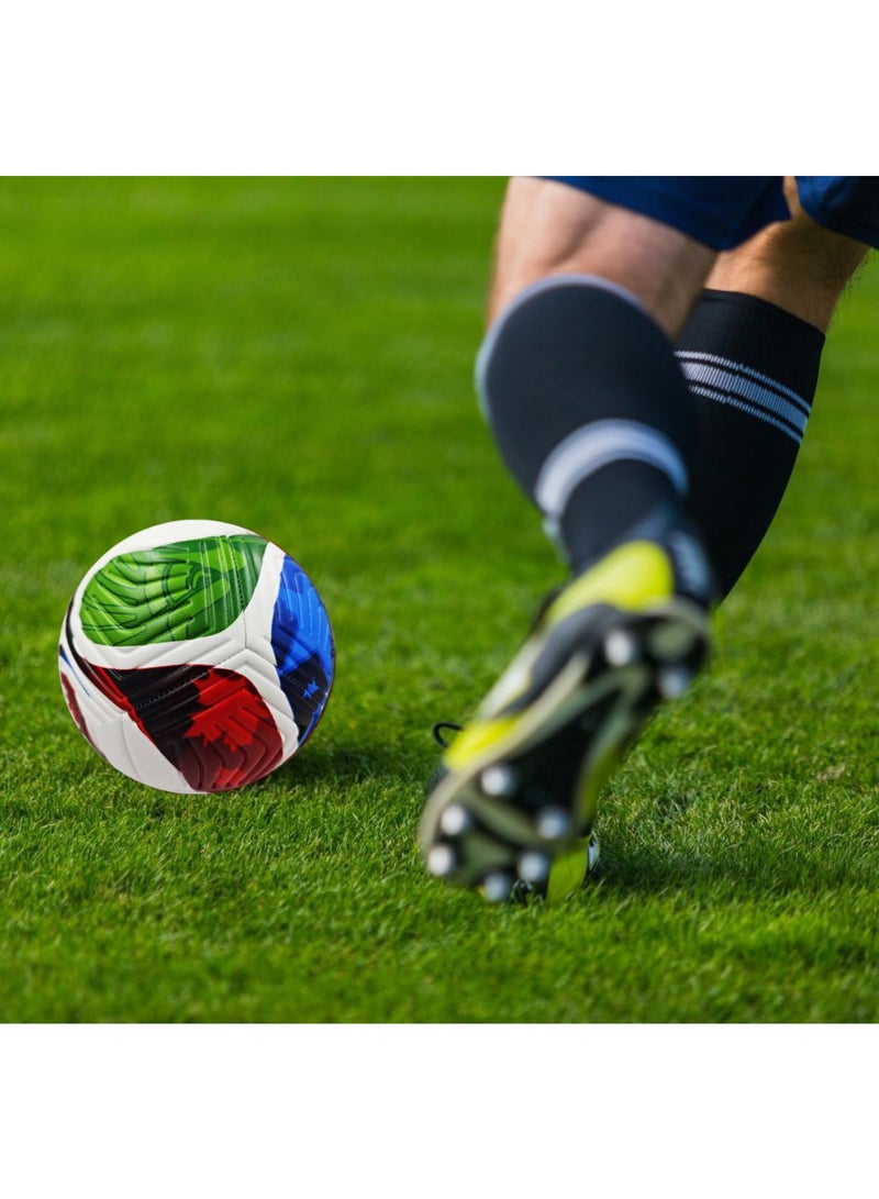 Soccer Ball Size 5, Training Soccer Football for Indoor Outdoor Training, Soccer Match Ball for Playground Players Youth Competition Test - Image 4