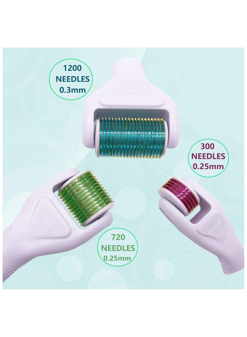 ديرما رولر مجموعة ديرما رولر 4 في 1 للاستخدام المنزلي - رؤوس قابلة للتبديل - Image 3