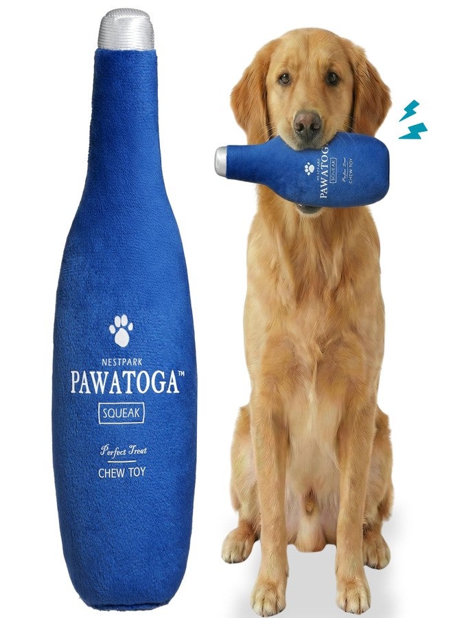 Nestpark Pawatoga Funny Dog Toy - Parody Plush Squeaky Crinkle Dog Toy - Fancy Barkling Water for A Classy Dog Morning Routine - Image 1