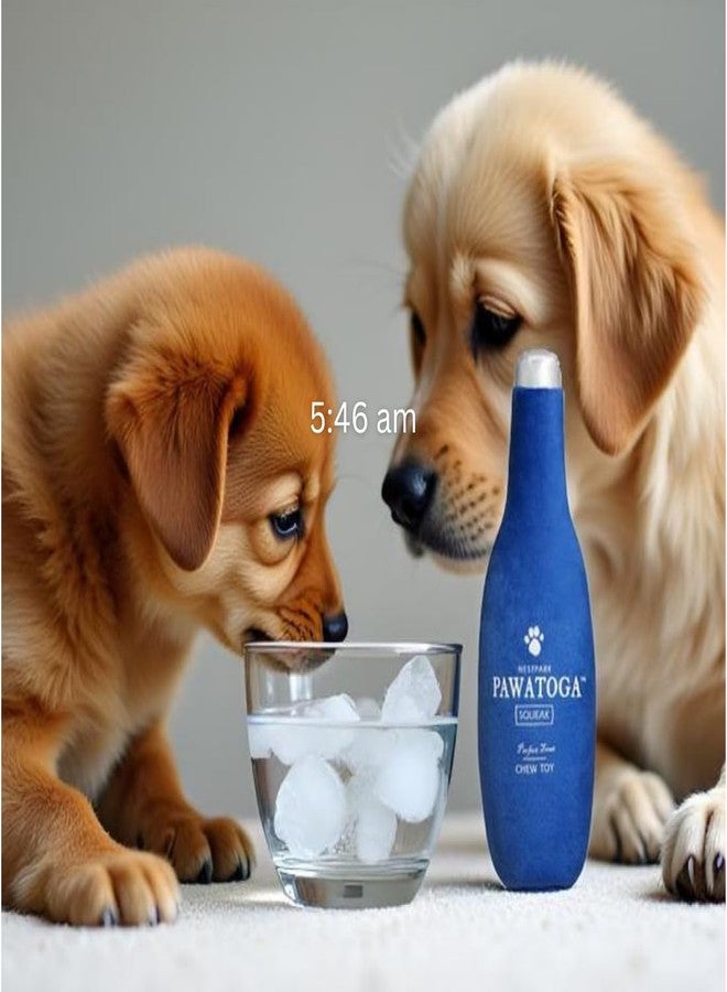 Nestpark Pawatoga Funny Dog Toy - Parody Plush Squeaky Crinkle Dog Toy - Fancy Barkling Water for A Classy Dog Morning Routine - Image 5