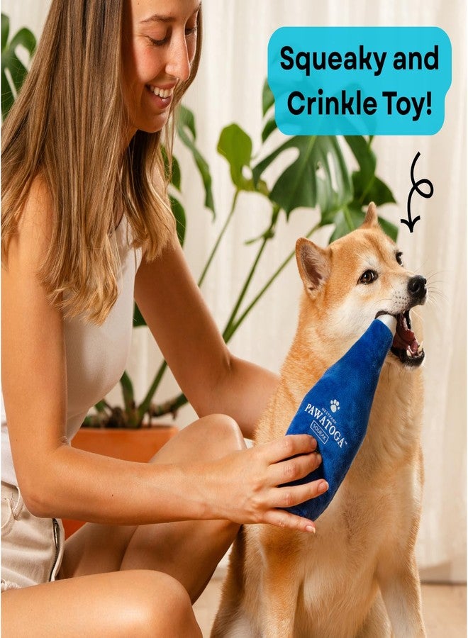 Nestpark Pawatoga Funny Dog Toy - Parody Plush Squeaky Crinkle Dog Toy - Fancy Barkling Water for A Classy Dog Morning Routine - Image 2