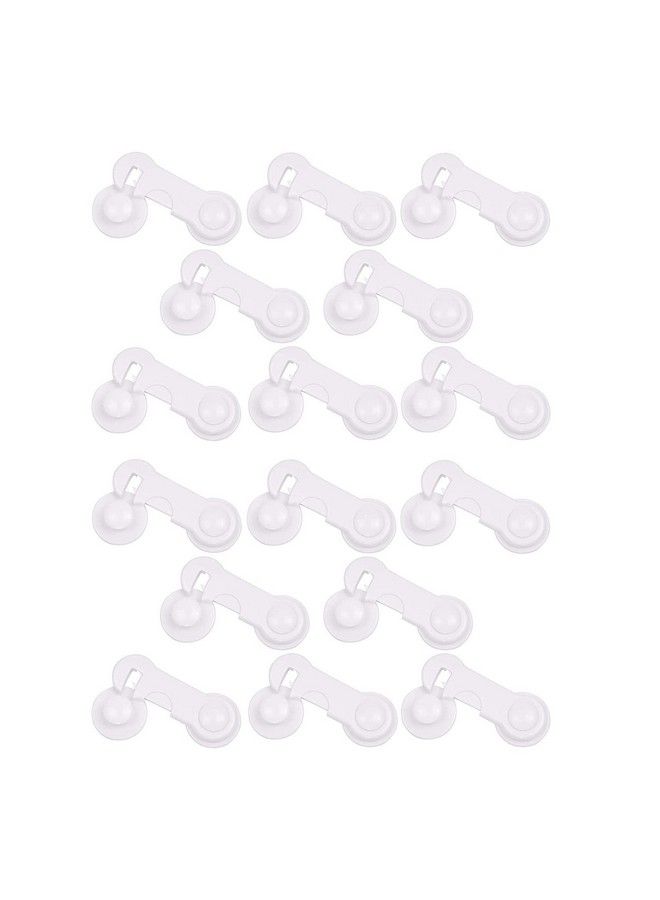 Safe-O-Kid Pack Of 16Finger Injury Safetydurable Elegant Child Safety Cabinet Lockwhite - Image 1