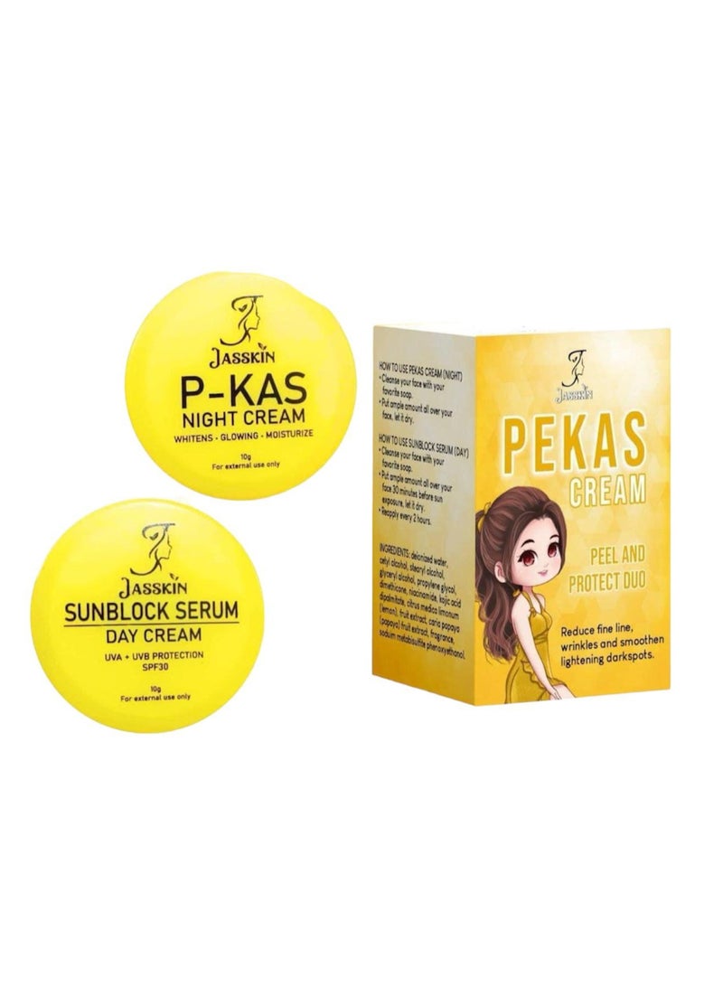 Jasskin pekas cream peel and protect duo