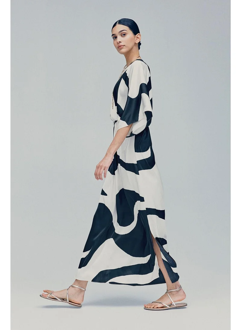 H&M Waisted kaftan dress