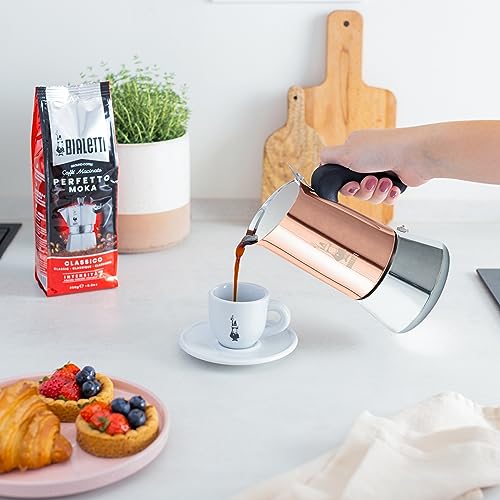 Bialetti New Venus coffee maker 2 cups, anti-burn handle, not suitable for induction, 2 cups (85 ml), stainless steel, color - copper, wattage - 3600 - Image 4