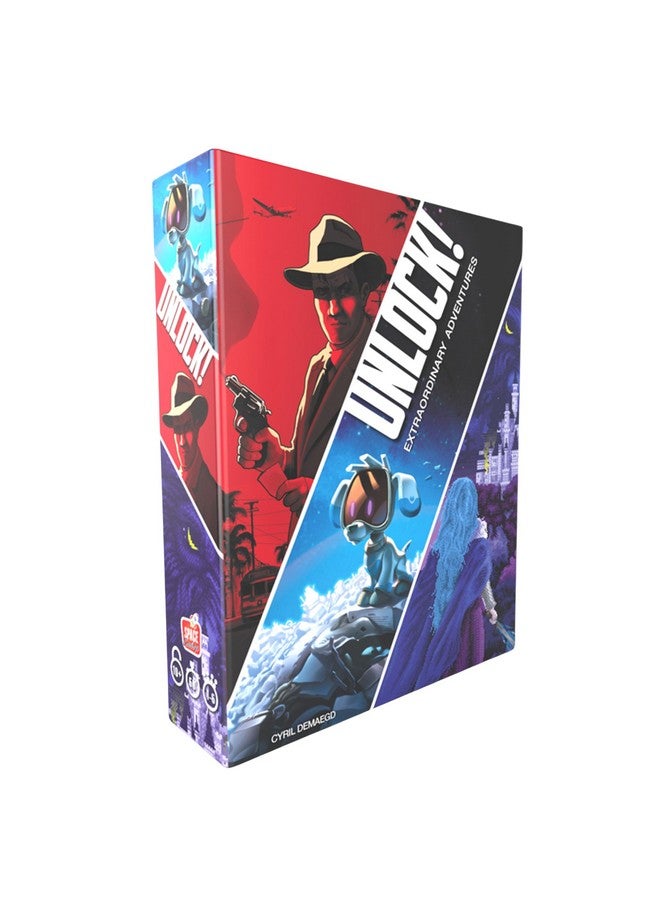 Space Cowboys UNLOCK! Extraordinary Adventures Card Game - Escape Room-Inspired Cooperative Adventure, Fun Family Game for Kids and Adults, Ages 10+, 1-6 Players, 1 Hour Playtime, Made by Space Cowboys - Image 1