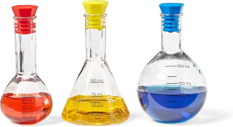 hand2mind Hand2Mind Starter Science Measuring Flask Set  Plastic Beakers Measuring Toys Kids Chemistry Set Educational Science Kits Classroom Science Supplies - Image 2