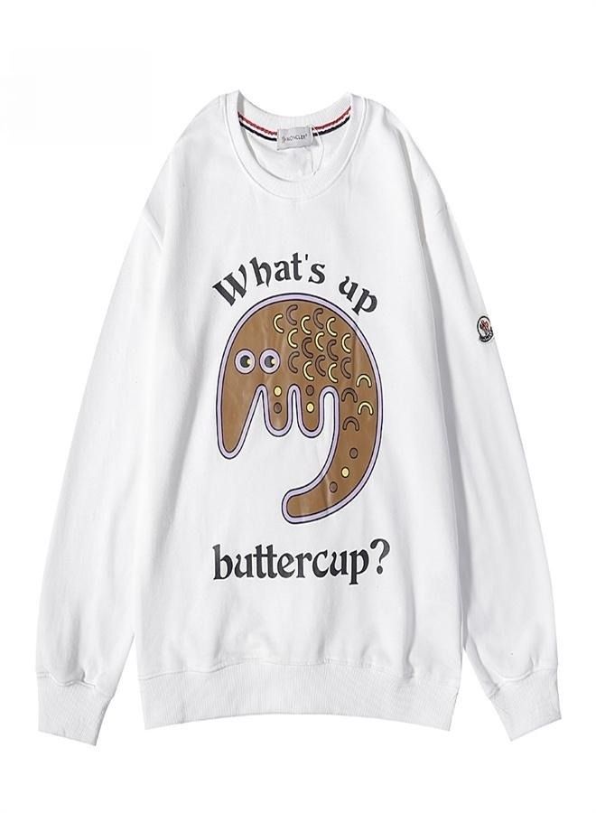 Graphic Printed Sweatshirt White  - Image 1