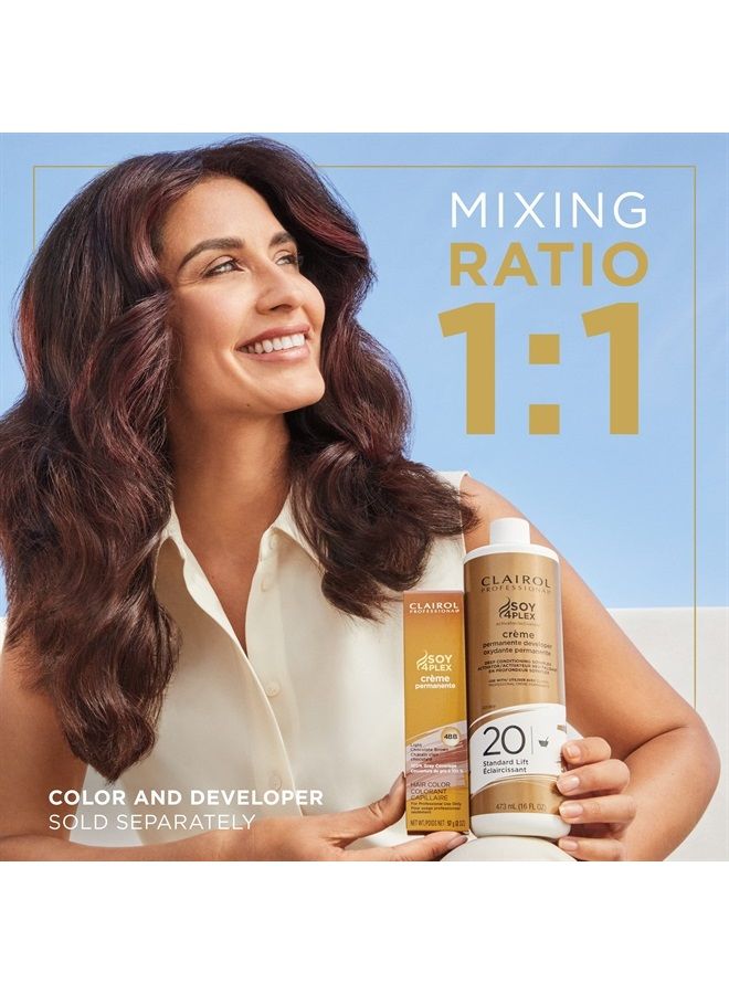 CLAIROL PROFESSIONAL Permanent Crème Hair Color 2n Dark Neutral Brown - Image 3