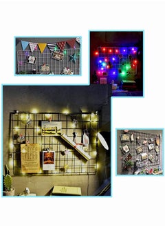Generic Grid Photo Wall Decorative Iron Frame Clip Photo Wall Hanging Painting Wall Art Display Wall Black  - Image 5
