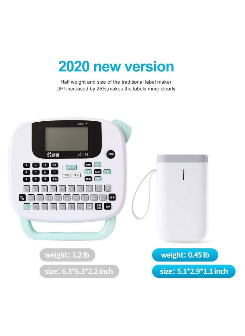 Arabest - Mini Label Maker Machine, Portable Thermal Label Printer with 1 Rolls Thermal Paper Handheld Name Price Sticker Printer BT Wireless Connection for Home Office Kitchen Supermarket Store - Image 1