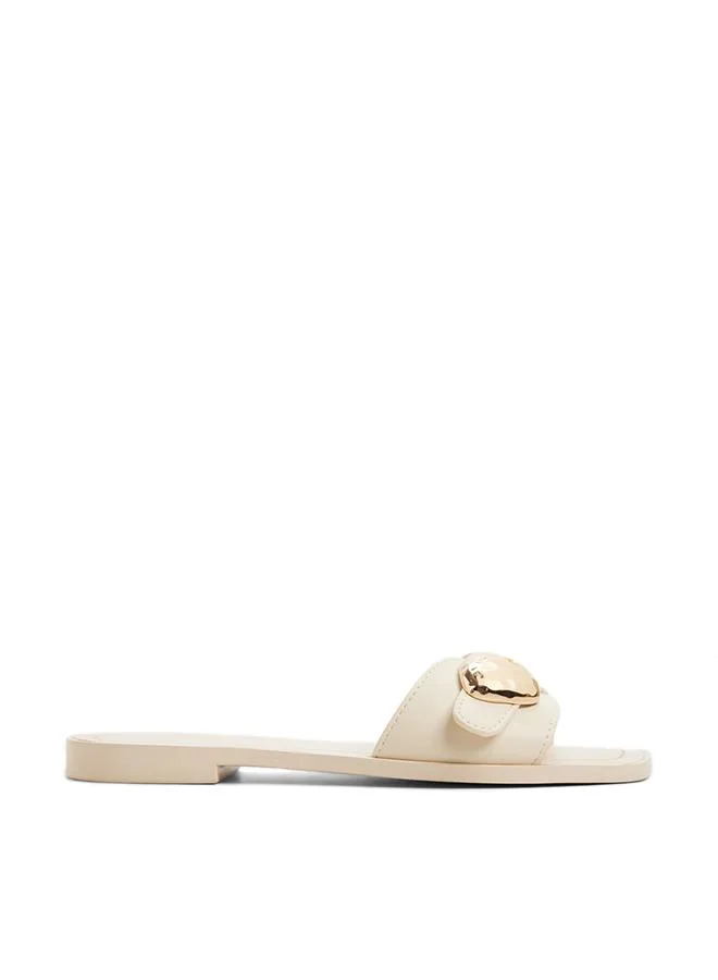 Somer Ladies White Flat Sandals