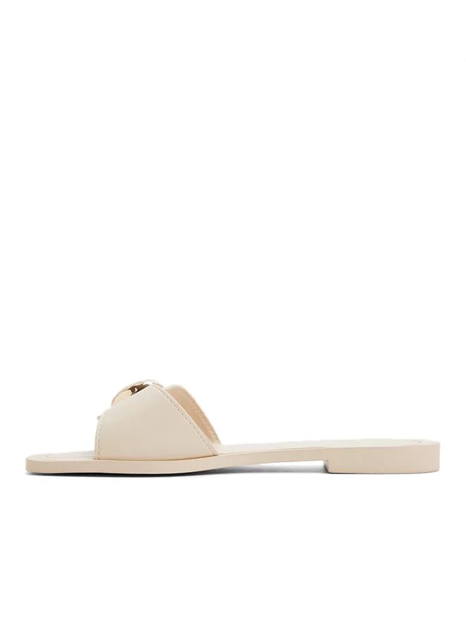 Aldo  Somer Ladies White Flat Sandals for Women | Best Price UAE