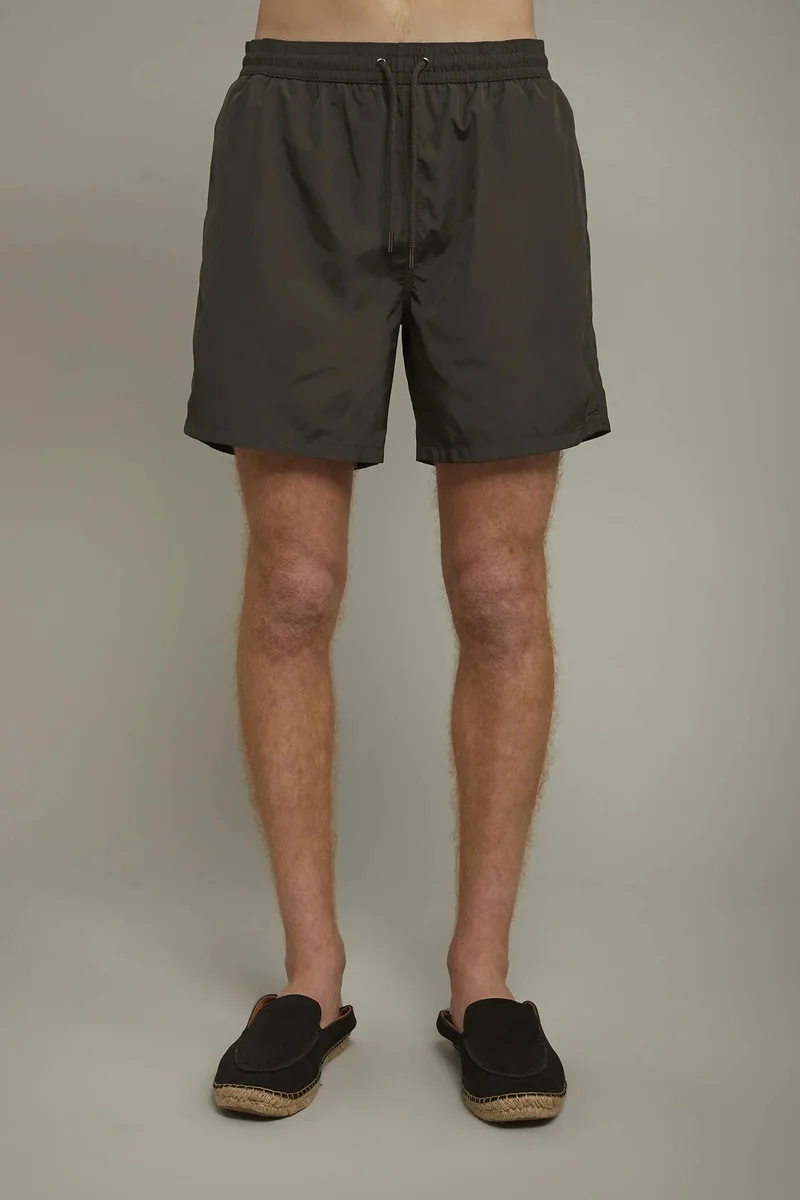 Doppelganger Green Men's swimwear solid color - Military for Men | Best Price UAE