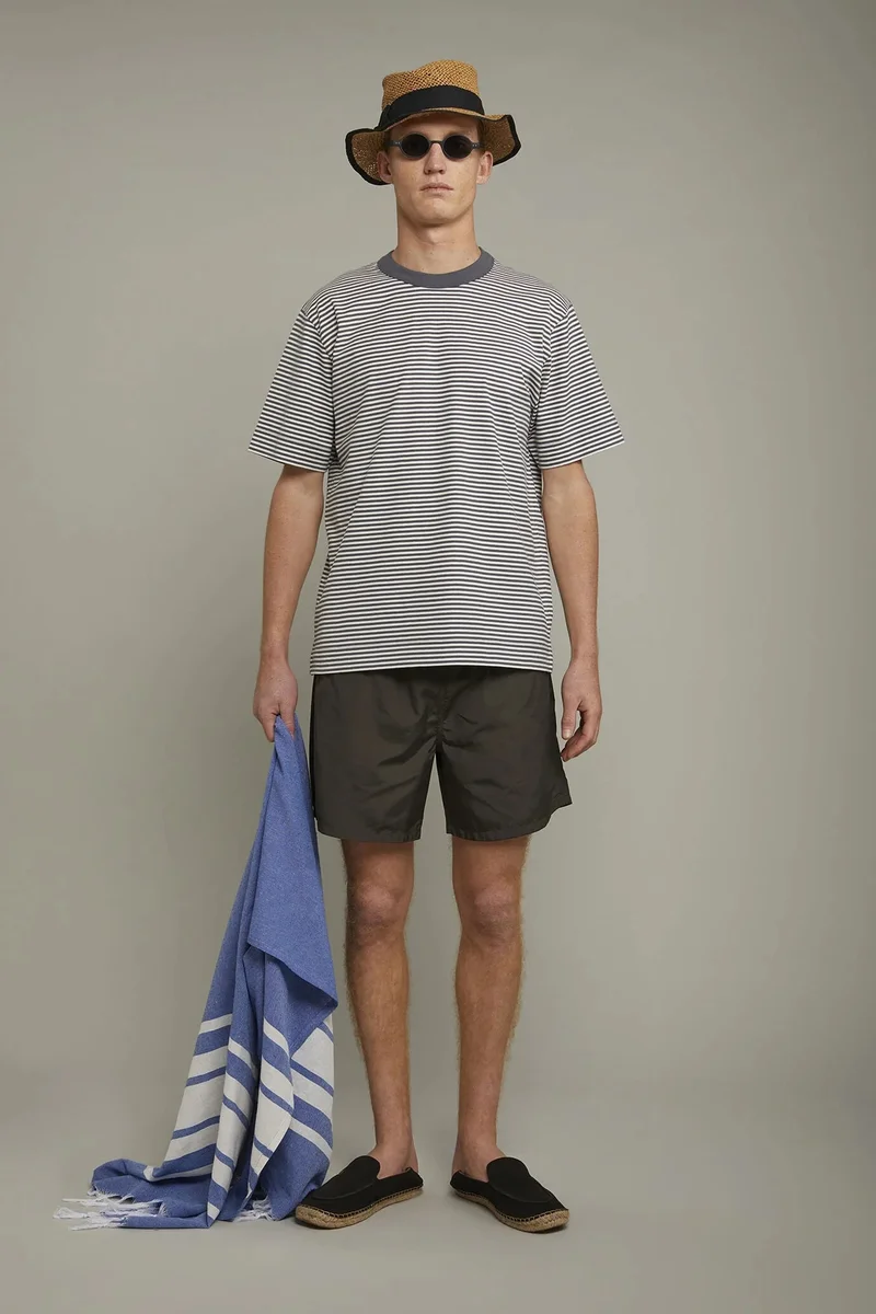 Men's swimwear solid color - Military