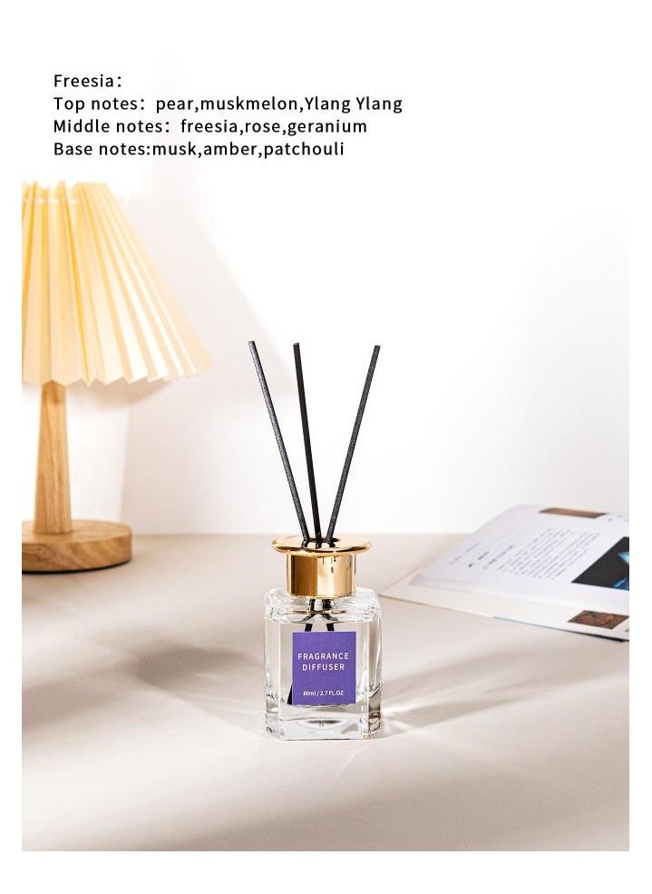Generic - 4 Packs Reed Diffuser Set - Shangri-La | Little Iris | RedCurrant | Sandalwood | 80 ml 2.7 oz | Aromatherapy Air Freshener Fragrance Home Fragrance, Oil Diffuser - Image 1
