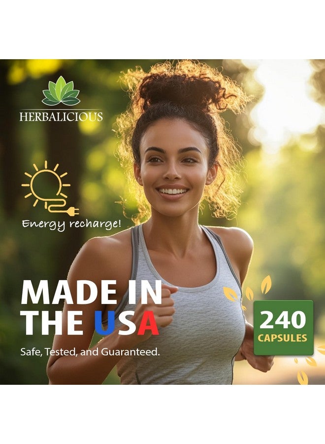 HERBALICIOUS Sea Moss Capsules - Irish Sea Moss Pills with Bladderwrack & Burdock Root - 240 Capsules, 1000mg per Serving - Immune Support, Thyroid & Gut Health - Vegan Superfood Supplement