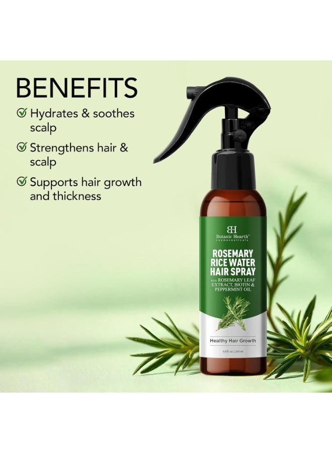 Botanic Hearth Rosemary Rice Water Spray for Hair Growth 200ml | Strengthen & Moisturize | Natural Scalp Care for Thicker, Healthier Hair | Ideal Leave-In Conditioner Alternative for All Hair Types - Image 5