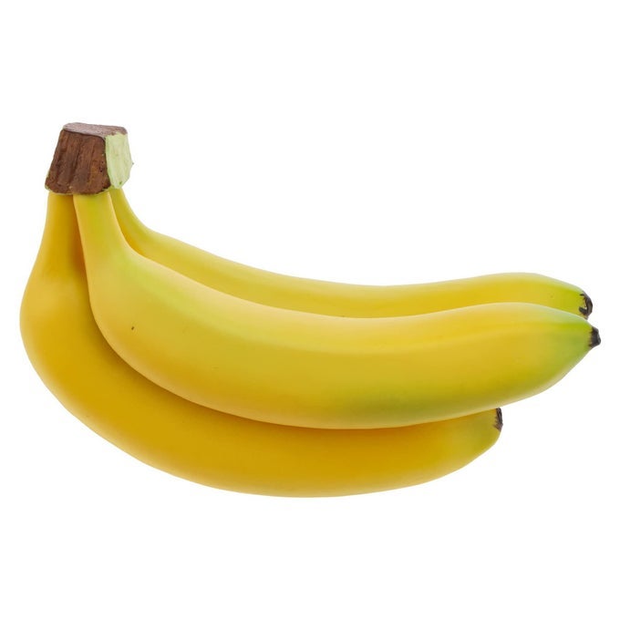 REALISTIC LIFELIKE ARTIFICIAL BANANA BUNCH SIMULATION FRUIT DECORATIVE FAKE FOOD MODEL DISPLAY PHOTOGRAPHY PROPS KITCHEN WEDDING HOME PARTY DECOR 3 HEADS